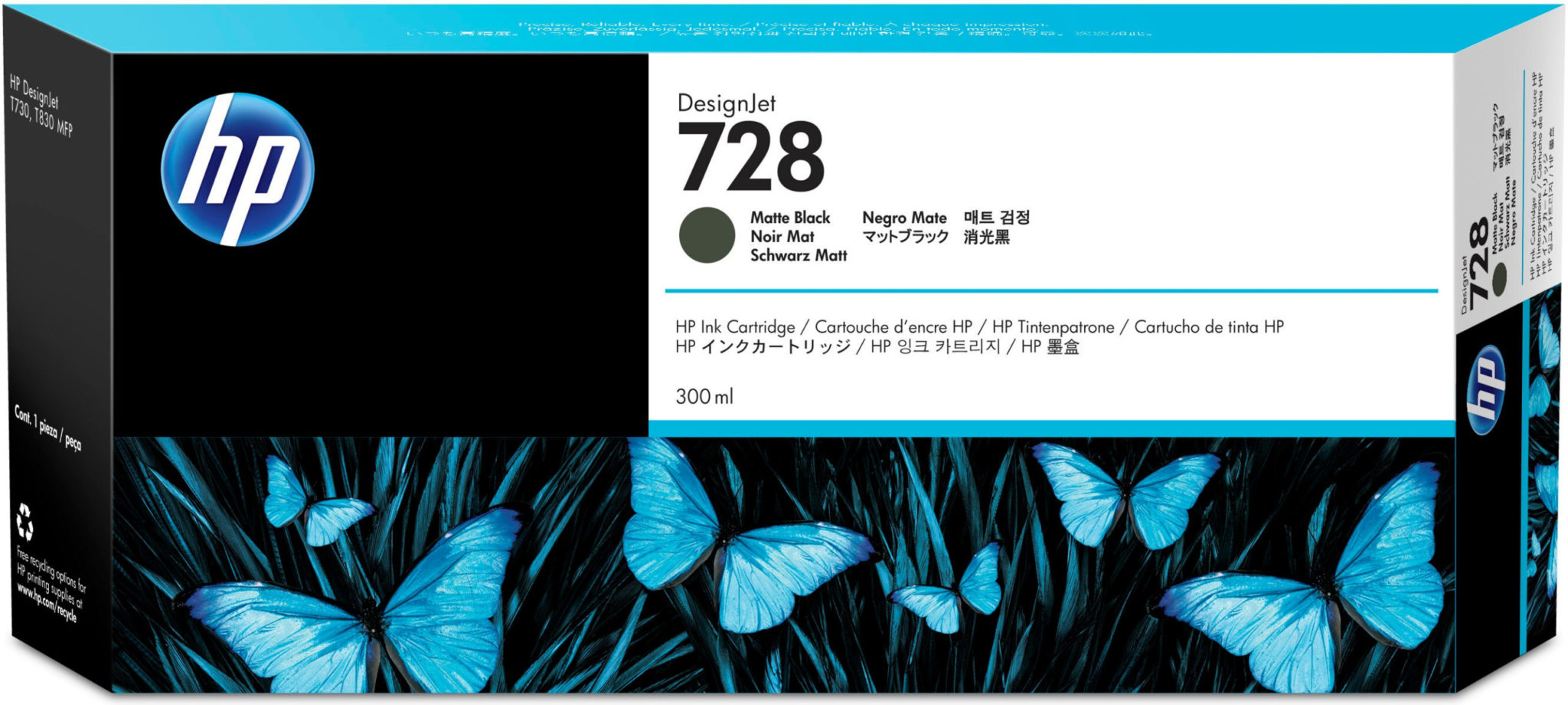 Cartucho De Tinta HP 728 Matte Black F9J68A CyberMarket